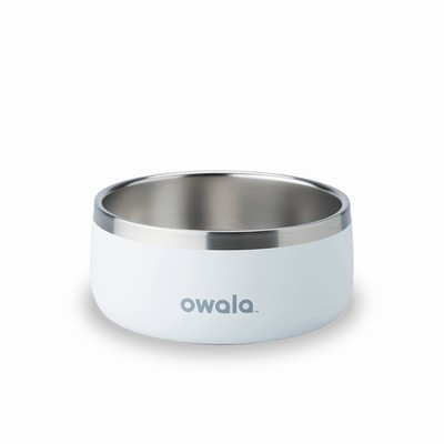 Owala 3 Cups Pet Bowl White | 6510-DHMQR